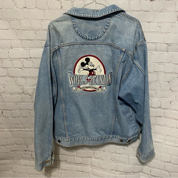Vintage 1996 Walt Disney World Reunion Denim Jean Jacket unisex - Picture 5 of 10